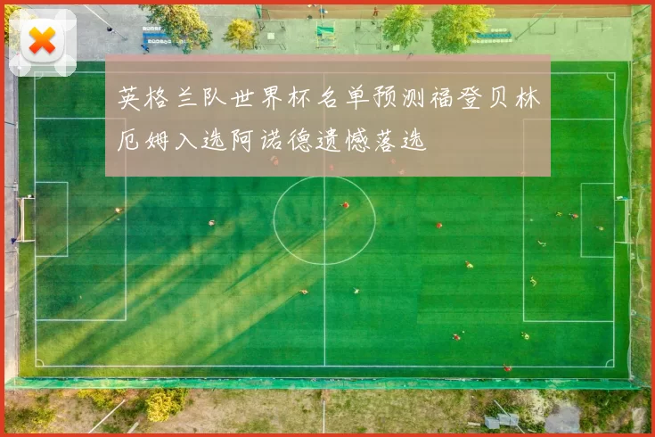 英格兰队世界杯名单预测福登贝林厄姆入选阿诺德遗憾落选